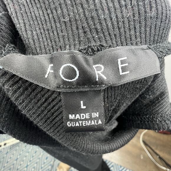 Fore Black Ribbed Mock Neck Sleeveless Bodycon Maxi Dress Size L - Picture 7 of 12